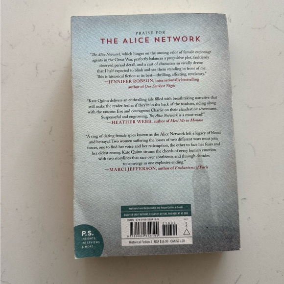 The Alice Network: A Novel by Kate Quinn - Paperback - Picture 3 of 5